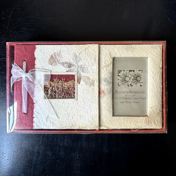 Remembrances Mulberry Paper Frame & Photo Album Boxed Set - Picture 10 of 10